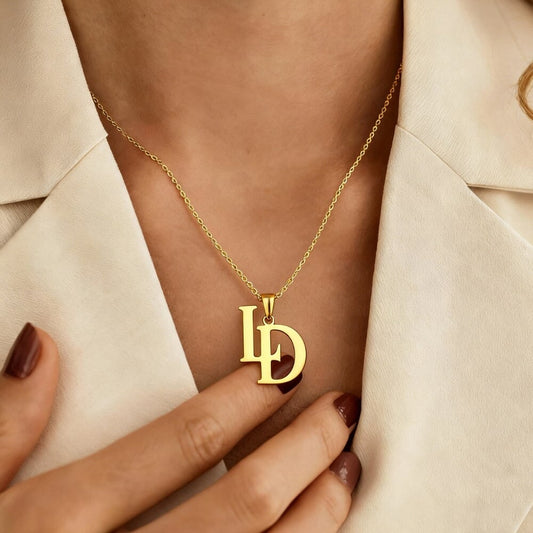 Interlocking Initials Necklace