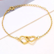 Load image into Gallery viewer, Bracelet With Entwined Hearts
