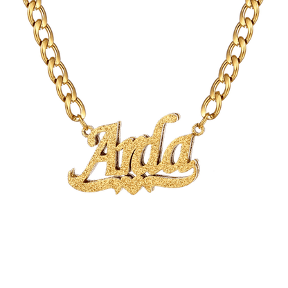 Diamond Drip Name Necklace