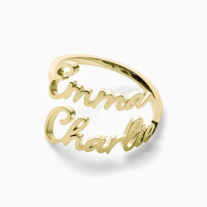 Ring With Two Engraved Names