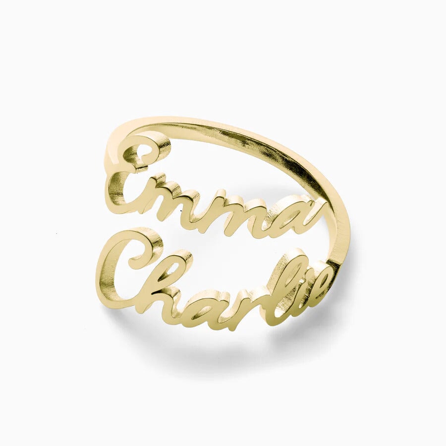 Ring With Two Engraved Names