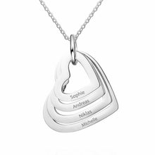 Load image into Gallery viewer, Necklace With Personalized Hearts
