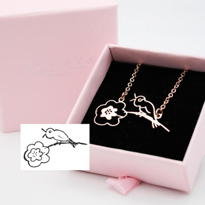 Children's Drawing As A Necklace Or Pendant