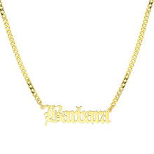 Load image into Gallery viewer, Gourmet Name Necklace With Personal Engraving
