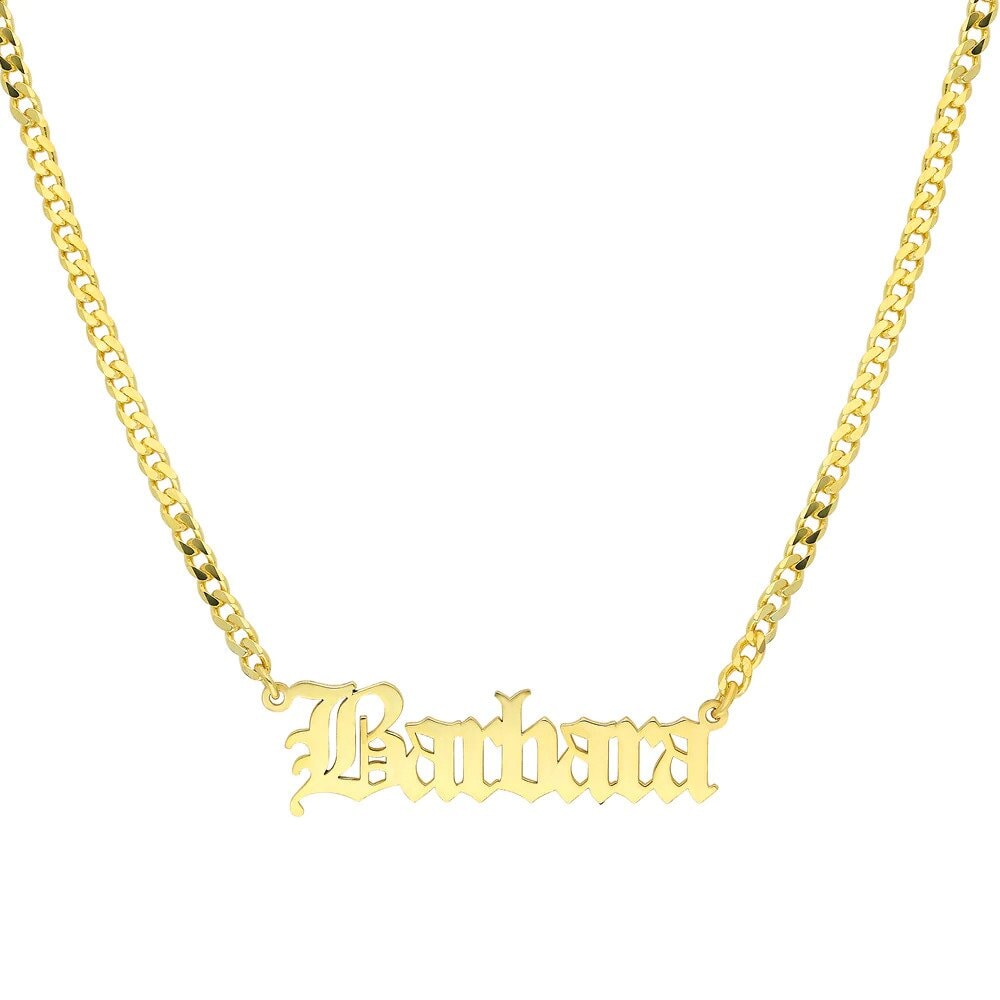 Gourmet Name Necklace With Personal Engraving