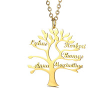 Load image into Gallery viewer, Baum des Lebens Halskette Necklaces Loanya Gold 40 cm 
