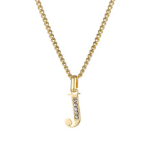 Load image into Gallery viewer, LOANYA Buchstaben Kette mit Zirkoniasteinen Necklaces Loanya J 35 
