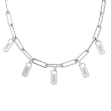 Load image into Gallery viewer, LOANYA Gliederkette mit Namensanhängern Loanya Silber 40 cm 
