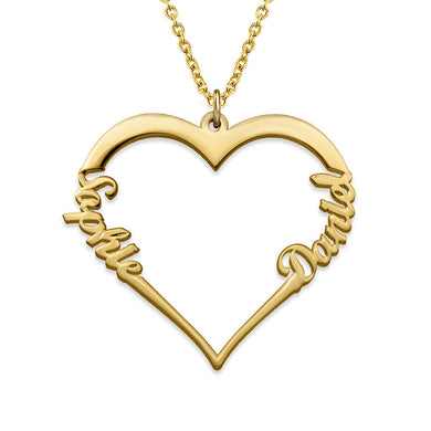 LOANYA personalisierte Herzkette Loanya Gold 40 cm 