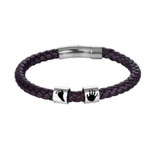 Load image into Gallery viewer, LOANYA personalisiertes Lederarmband mit Abdrücken Loanya 
