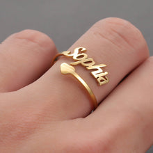 Load image into Gallery viewer, LOANYA Ring mit persönlicher Gravur Loanya Gold 

